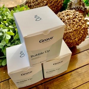 Grove Bubble Up Dish Soap Dispenser & Brush Set New 🍃
